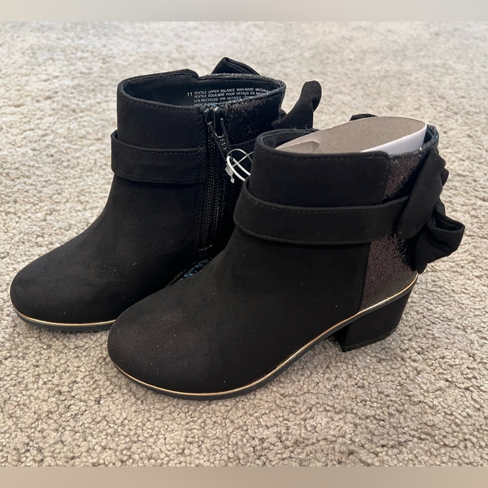 New Black Glitter Boots